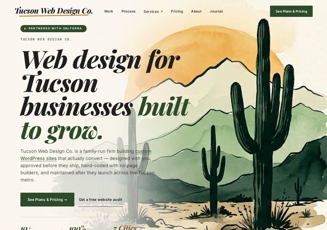 Local business site screenshot