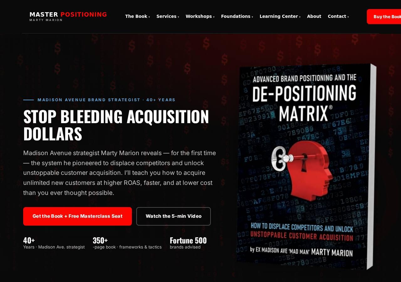 Brand & strategy site screenshot